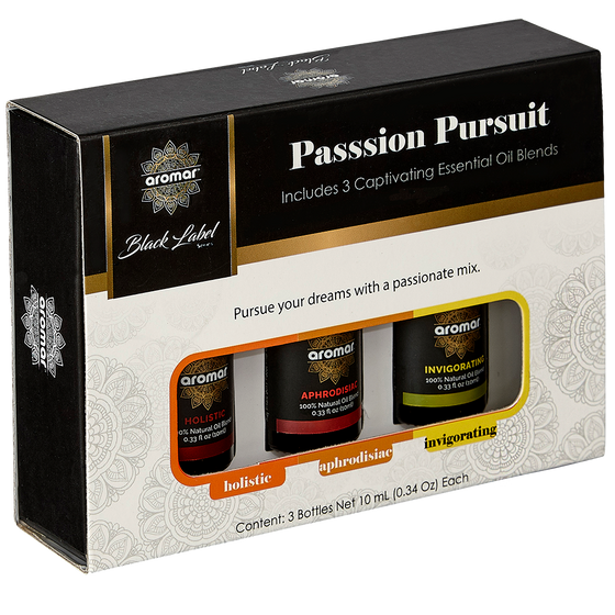 Essential Oil Passion Pursuit by Aromar / 10ml -3Pack Combo