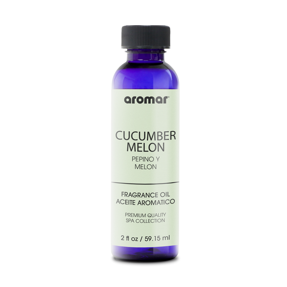 Fragrance Oil Cucumber Melon by Aromar is the perfect scent as the seasons change from spring to summer. Cooling, sweet, and fresh, Cucumber Melon is a classic blend of deep green cucumber, violet, and sweet, freshly sliced honeydew melon.