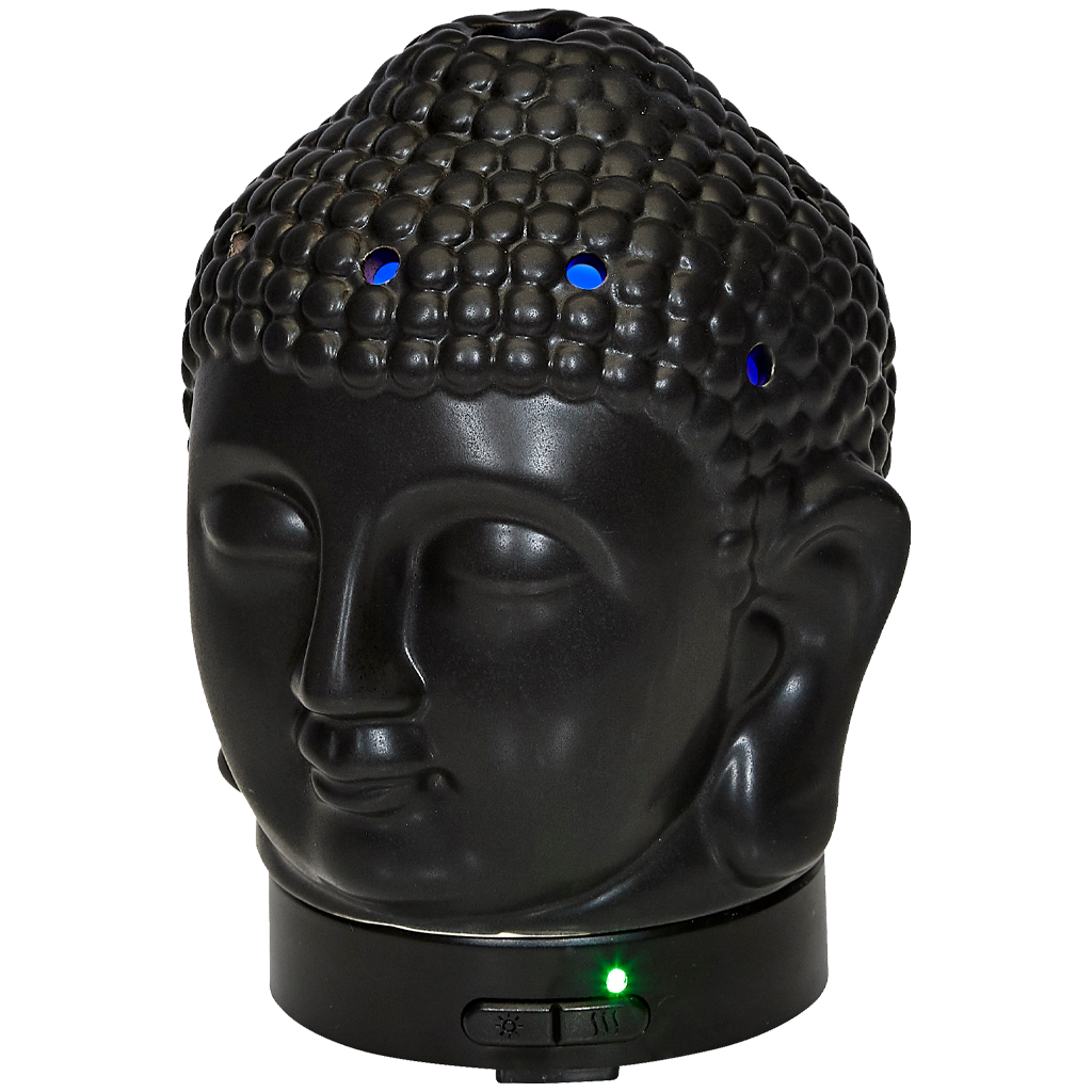 Diffuser Buddha Ceramic in Black by Aromar