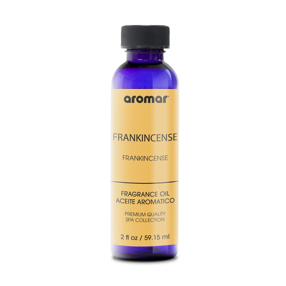 Fragrance Oil Frankincense by Aromar captures the true essence of frankincense. This oriental, woodsy fragrance seamlessly blends amber, bergamot, musk, coriander, lemon, orange, lilac, olibanum, and patchouli. Many people enjoy using our Frankincense oil to relax and connect with their spirituality. Give it a try!