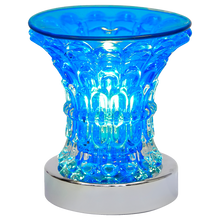  Oil Warmer Blue Glass Maze Touch Lamp by Aromar