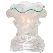  Oil Warmer White Glass Rose Dimmer Lamp by Aromar