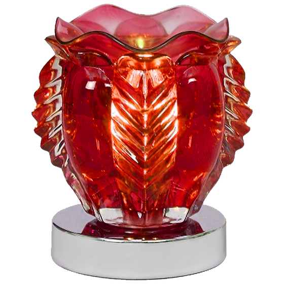 Oil Warmer Red Glass Royal Touch Grande by Aromar