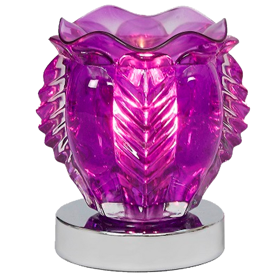 Oil Warmer Purple Glass Royal Touch Grande by Aromar