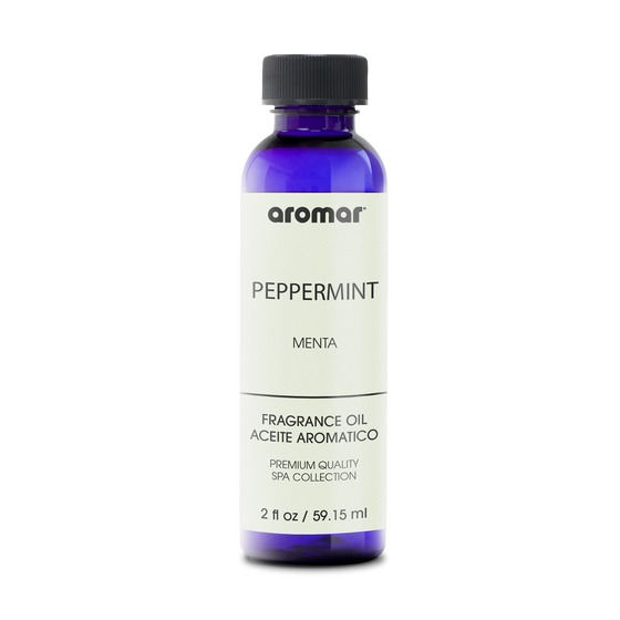 Fragrance Oil Peppermint by Aromar is the sparkling clean aroma seamlessly blends notes of marshmallow fluff, pure peppermint, vanilla sugar, and cr√®me de menthe. Brighten your winter wonderland or cool down during summer; either way, Peppermint is perfect for any time and occasion.