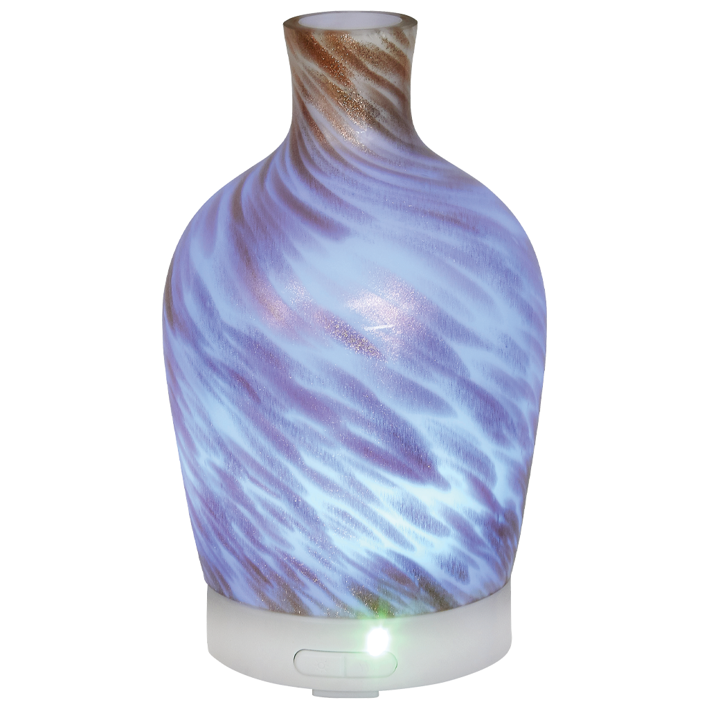 Diffuser Decanter Abstract Glass Ultrasonic in blue and bronze by Arom ...