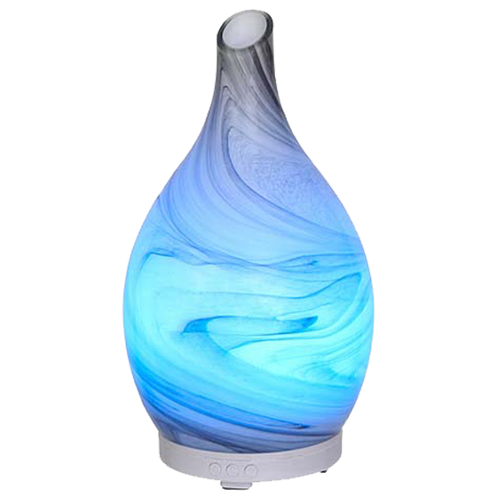 Diffuser Rotating Amphora Glass Ultrasonic in blue by Aromar - 90900