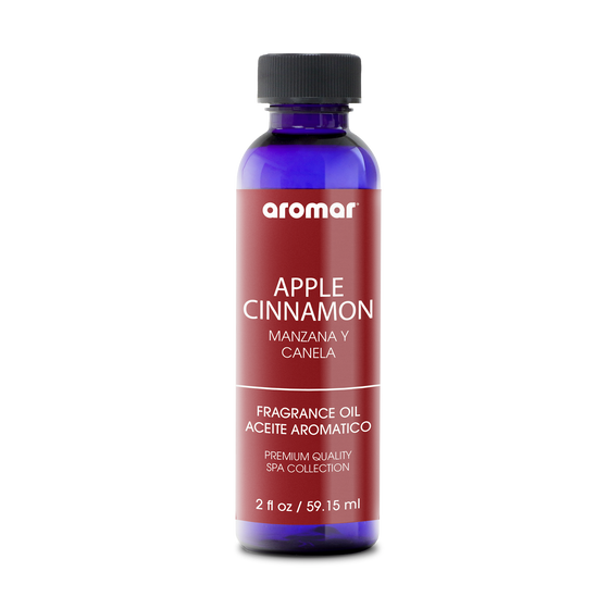 Fragrance Oil Apple Cinnamon by Aromar is a masterpiece of homey and nostalgic warmth. Celebrate Autumn year-round with a cozy blend of juicy apple and spicy cinnamon.