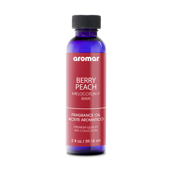 Fragrance Oil Berry Peach by Aromar, a sweet, ripe, and fruity fragrance. This fragrance oils are made in our state-of-the-art facility under the guidance of our experts to ensure the finest quality in our fragrances.