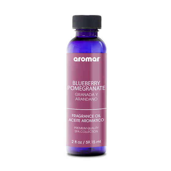 Fragrance Oil Blueberry Pomegranate by Aromar is reminiscent of Summer' blooming orchards. It features heady notes of pomegranate, with bursts of sweet blueberry and citrus zest.
