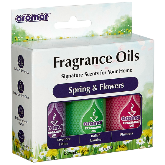 Aromatic Oil Spring & Flowers by Aromar / 1oz-3Pack Combo