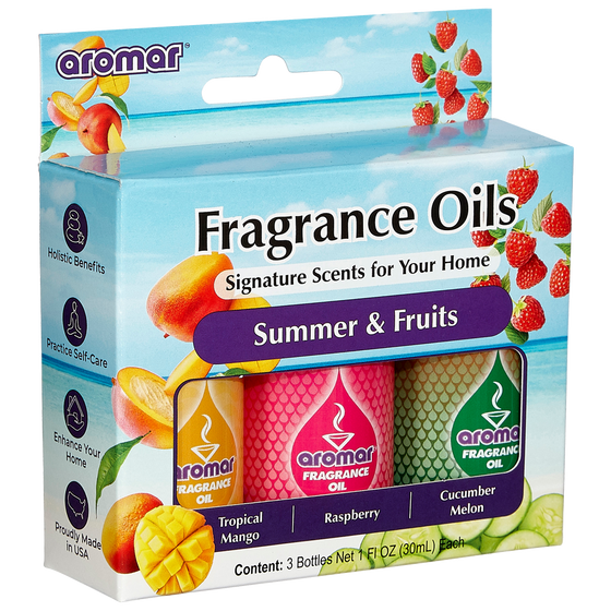 Aromatic Oil Summer & Fruits by Aromar / 1oz-3Pack Combo