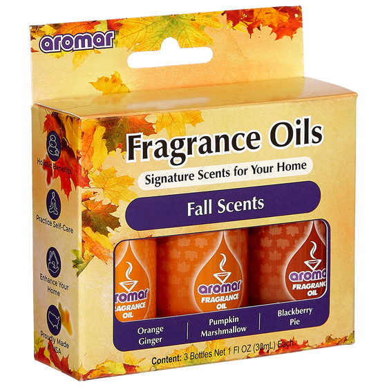 Aromatic Oil  Fall Scents by Aromar / 1oz-3Pack Combo