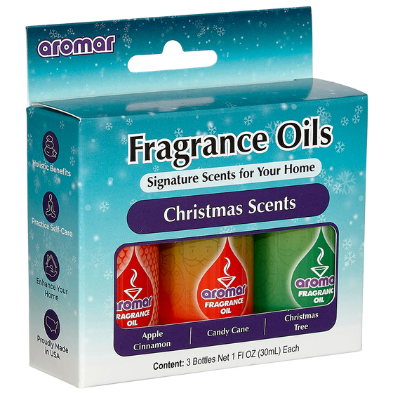 Aromatic Oil Christmas Scents by Aromar / 1oz-3Pack Combo