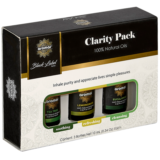 Essential Oil Clarity Pack  by Aromar / 10ml -3Pack Combo