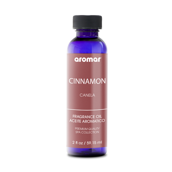 Fragrance Oil Cinnamon by Aromar is sure to bestow warm & cozy ambiance throughout your home. This alluring spiced aroma features notes of clove and star anise. Complete the autumn ambiance of red falling leaves, scarves, pumpkins galore, and freshly baked pies with the scent of fresh cinnamon. 