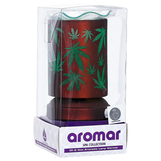 Oil Warmer Copper Cannabis Touch Lamp Center by Aromar