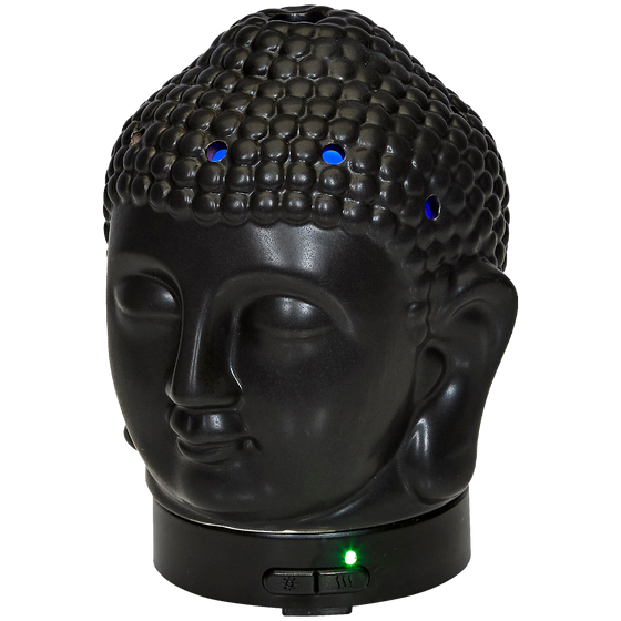 Diffuser Buddha Ceramic in Black by Aromar - 90602