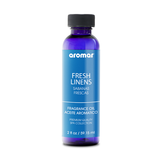 Fragrance Oil Fresh Linens by Aromar  is for you. Soft and subtle, crisp and clean, Fresh Linens features top notes of crisp linen, bergamot, and apple; floral middle notes of Rose petals and Neroli blossoms; and base notes of amber, musk, and sandalwood.