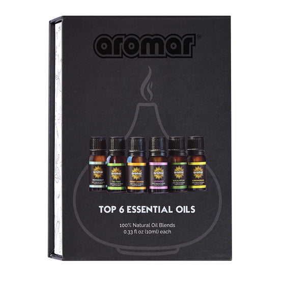 Essential Oils 6 Pack Combo by Aromar  / 10ml