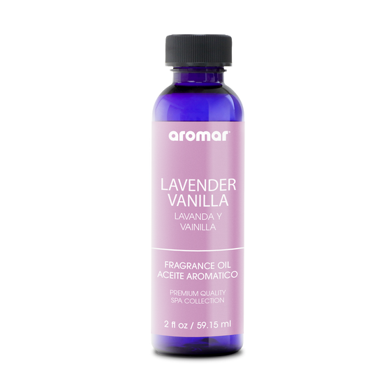 Fragrance Oil Lavender Vanilla by Aromar  is infused with the soft notes of vanilla, ensuring a peaceful and calming ambiance. It unleashes a warm, pleasing and clean fragrance for all who need a bit of relaxation in their lives.
