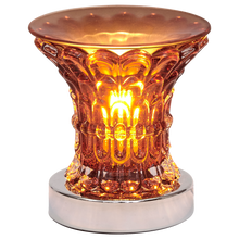  Oil Warmer Brown Glass Maze Touch Lamp by Aromar