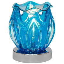  Oil Warmer Blue Glass Petal Touch Grande by Aromar