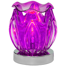  Oil Warmer Purple Glass Petal Touch Grande by Aromar