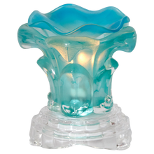  Oil Warmer Blue Glass Rose Dimmer Lamp by Aromar