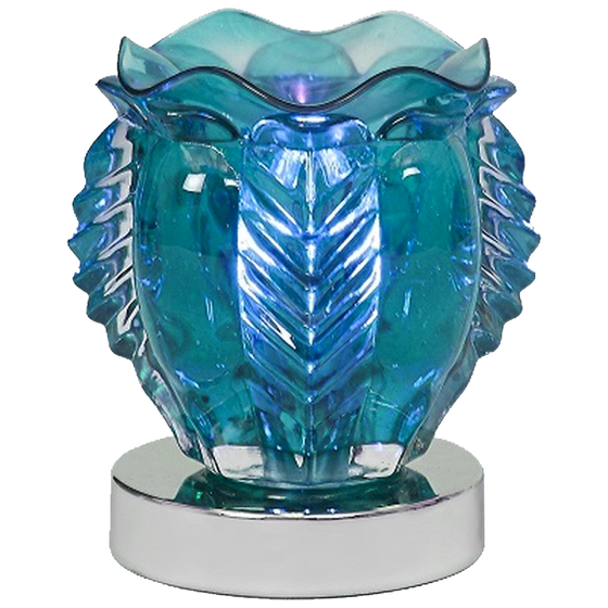 Oil Warmer Blue Glass Royal Touch Grande by Aromar