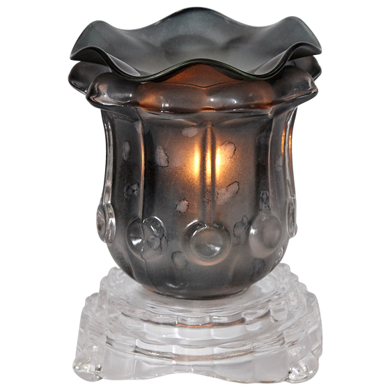 Oil Warmer Glass Tulip Dimmer Lamp by Aromar