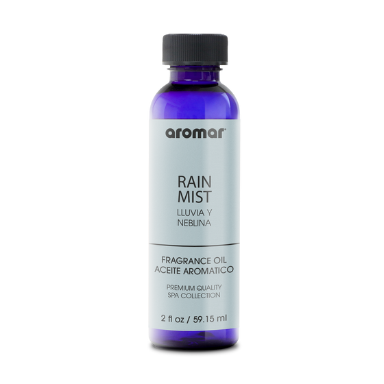 Fragrance Oil Rain Mist by Aromar with top notes of fresh rose petals, middle notes of cyclamen and wisteria, and bottom notes of vanilla and sandalwood, this fragrance is the complete package of classy, clean fragrance. Enjoy airy freshness and softness, plus subtle hints of classic lily.