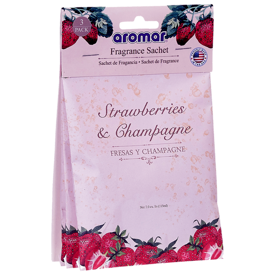Sachets Strawberries & Champagne by Aromar  / Double Pack