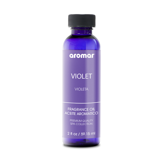 Indulge in the captivating aroma of Aromar Violet Fragrance Oil, available in 2oz. and 4oz. sizes. Shop premium Fragrance Oils, Essential Oils, and more with free shipping on orders over $50 at Aromar.